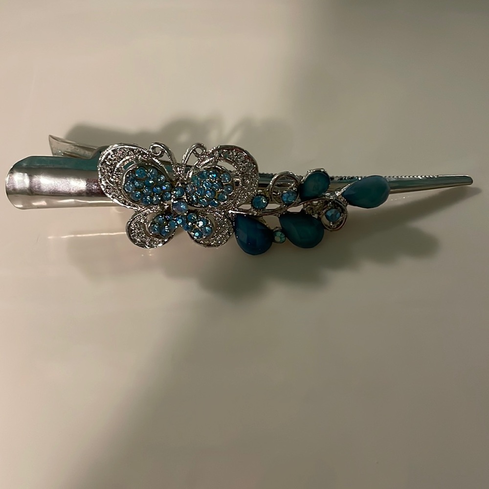 Blue Butterfly Hair clip